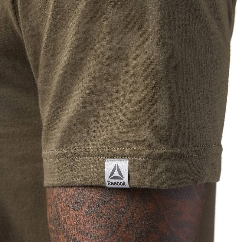 Man T-Shirt KING OF TRAINING ArmyGREEN