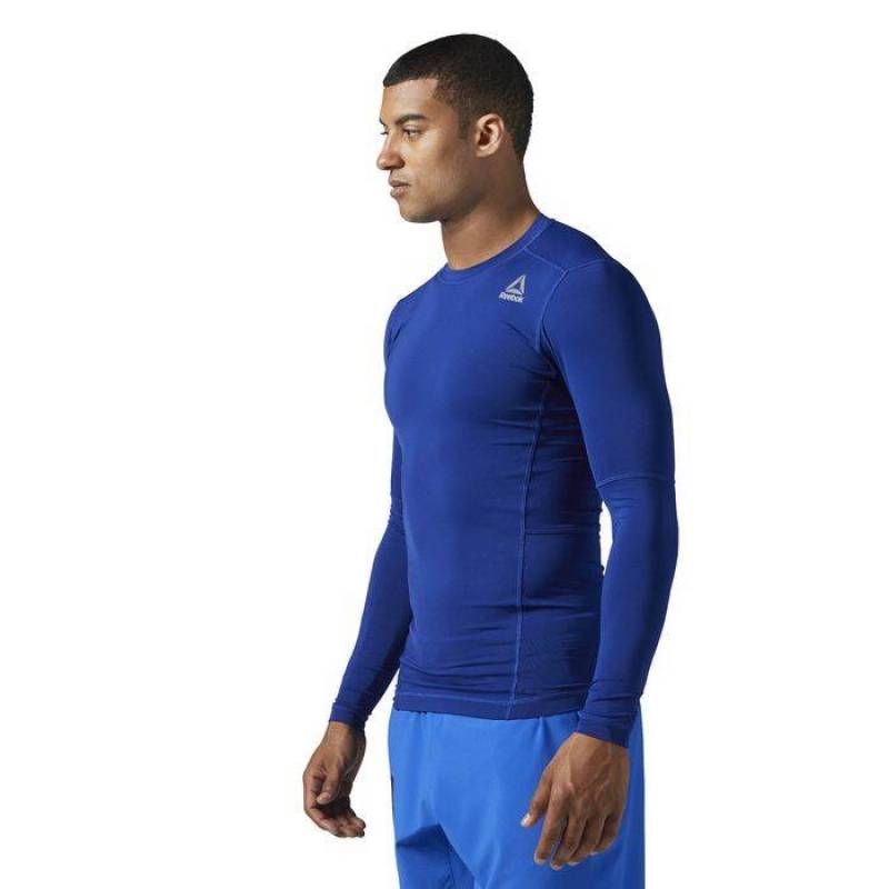 Man compression T-Shirt WOR COMPR LO SLEEVE SOLI