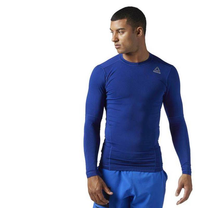 Man compression T-Shirt WOR COMPR LO SLEEVE SOLI