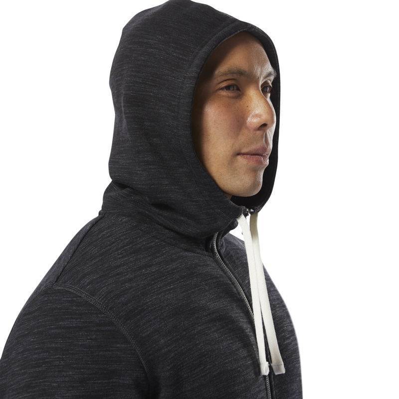 Man hoodie TE MARBLE GROUP FZ - D94188