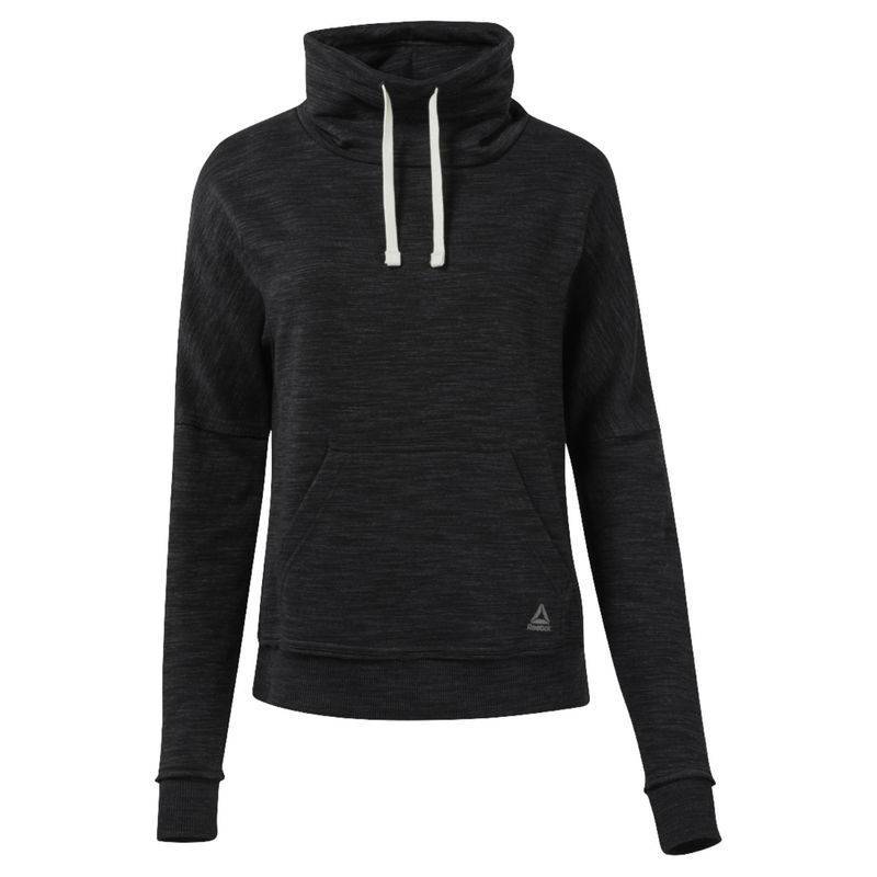 Woman hoodie TE MARBLE COWL NECK - D95546