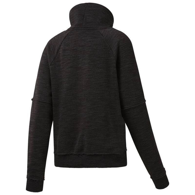 Woman hoodie TE MARBLE COWL NECK - D95546