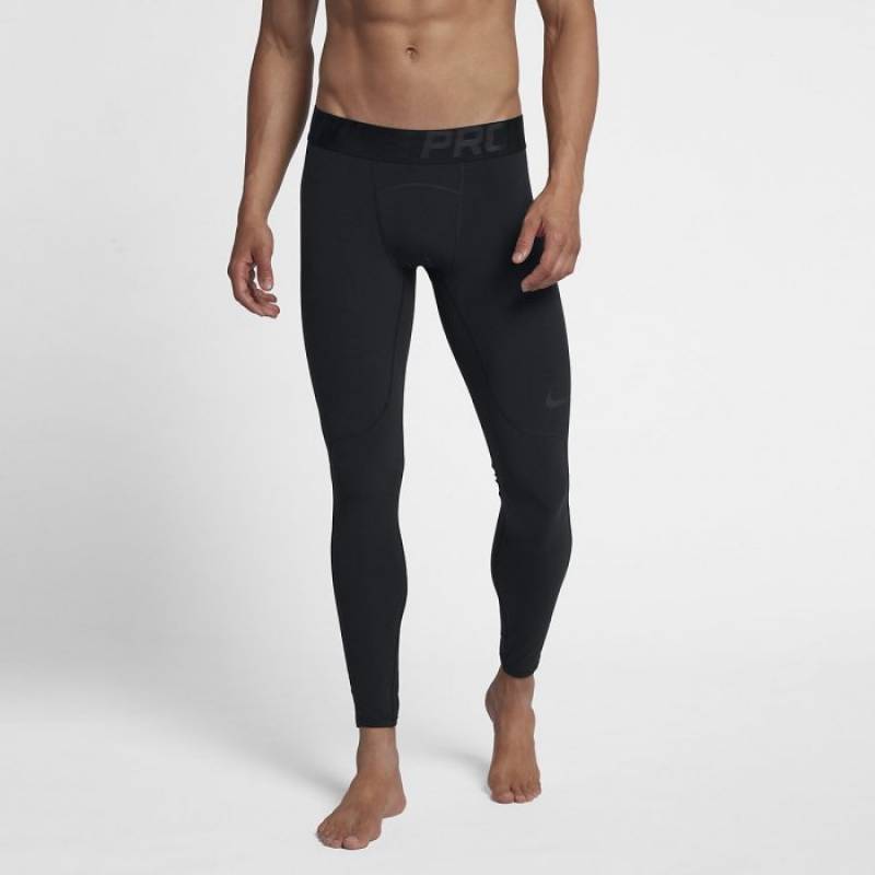 Herrenleggings kompressions M NP POWER - schwarz