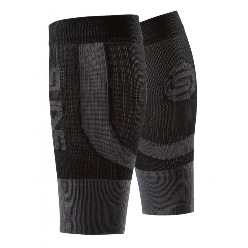 Návleky Skins Essentials Seamless Calftights Fluro Black/Pewter