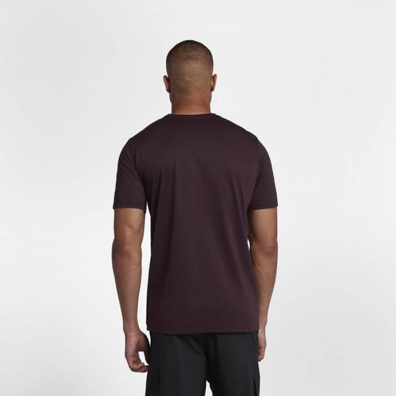 Man T-Shirt Nike ATHLETE Dry Train - vínové