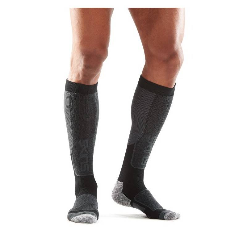 Compression knee socks Skins Essentials Mens Active Thermal - Black/Pewter
