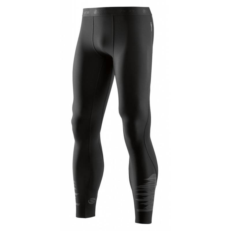 Man compression Tight Skins DNAmic Thermal Starlight Mens Long Tights Oblique