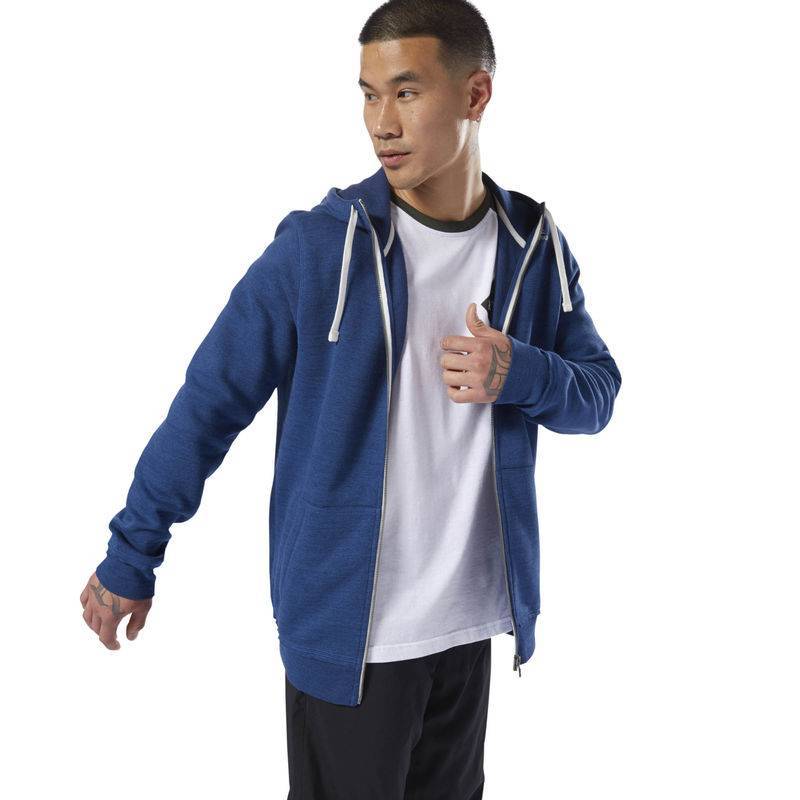 Man hoodie TE MARBLE GROUP FZ - CY4929