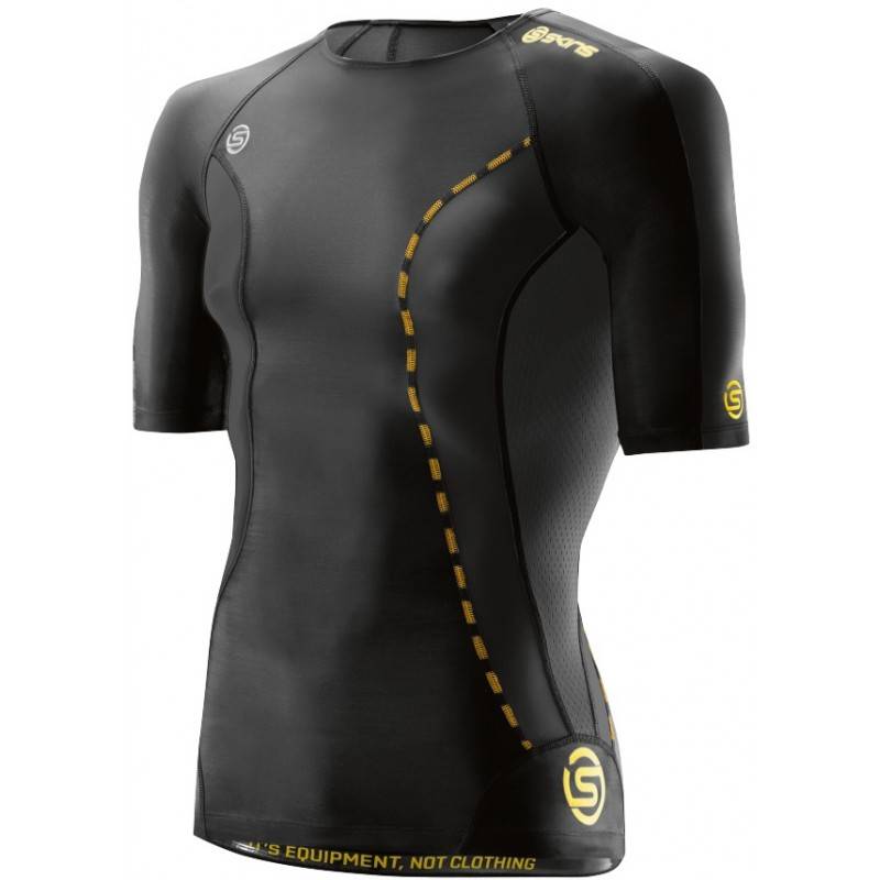 Pánské kompresní tričko Skins Black DA99050049001