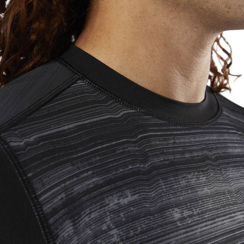 Man compression T-Shirt AC LS Tee - AOP - CY4888