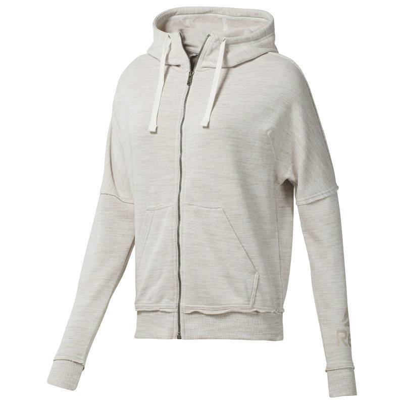 Woman hoodie TE MARBLE LOGO FZ - CY3600