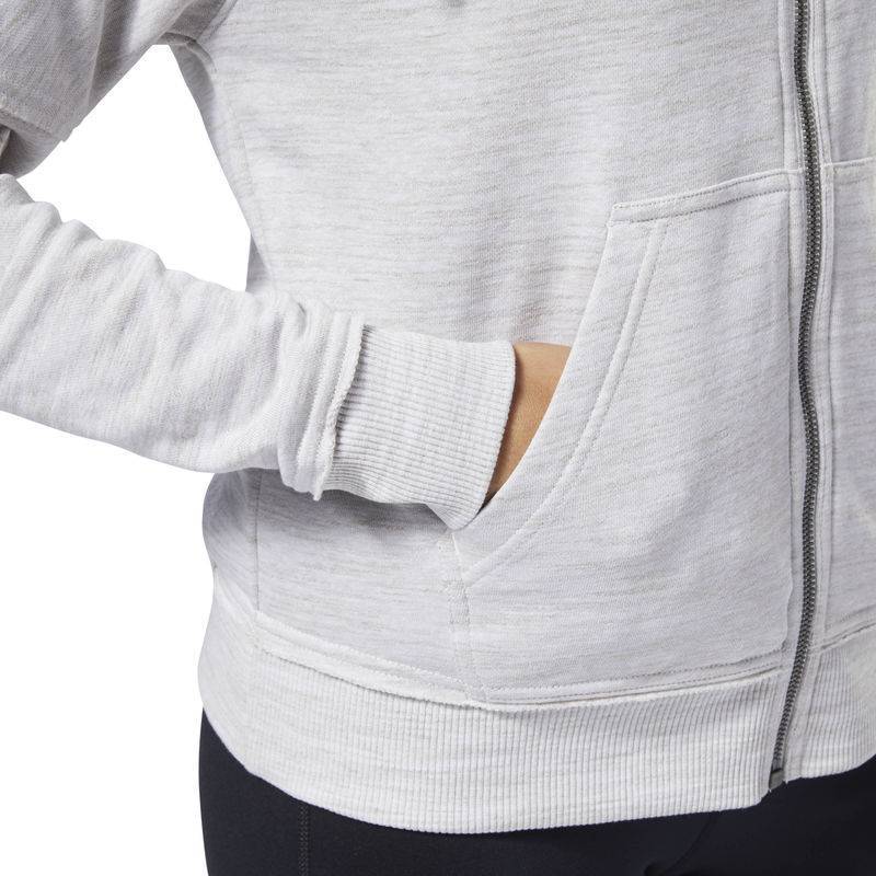 Woman hoodie TE MARBLE LOGO FZ - CY3600