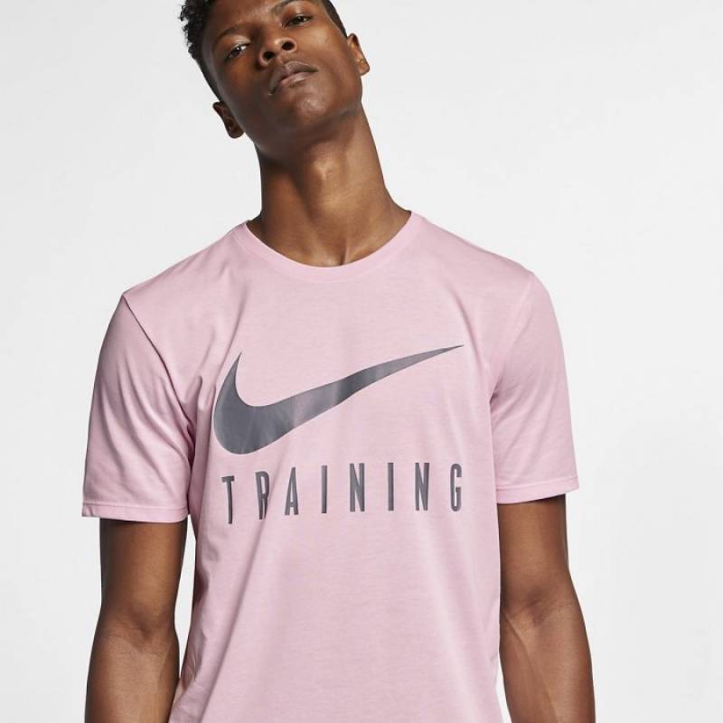 Pánské tričko Nike DRY TEE NIKE TRAIN - světle růžové