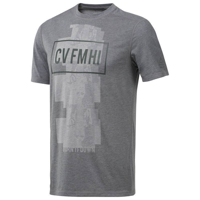 Man T-Shirt Reebok CrossFit Burnout SS Tee - Solid - D94898