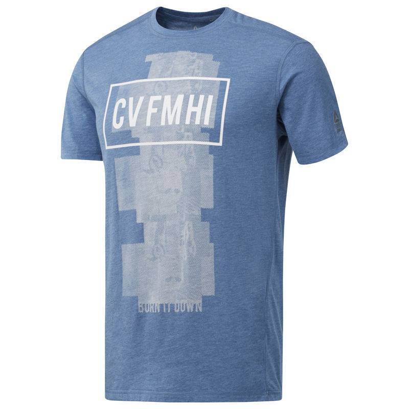 Man T-Shirt Reebok CrossFit Burnout SS Tee - Solid - D94881