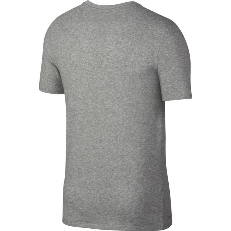 Man T-Shirt Nike DRY TEE VERB Train Repeat Gray