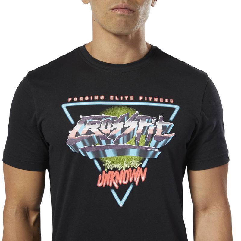 Man T-Shirt Reebok CrossFit Neon Retro Tee - DP6211