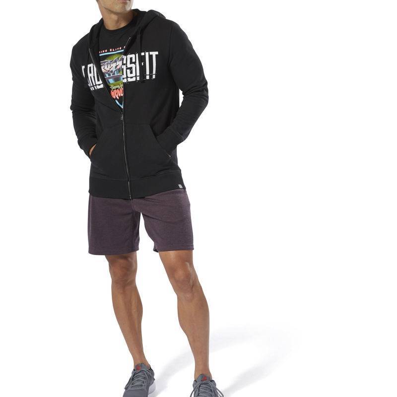 Herren Sweatshirt Reebok CrossFit Zip Hoodie - DU4614