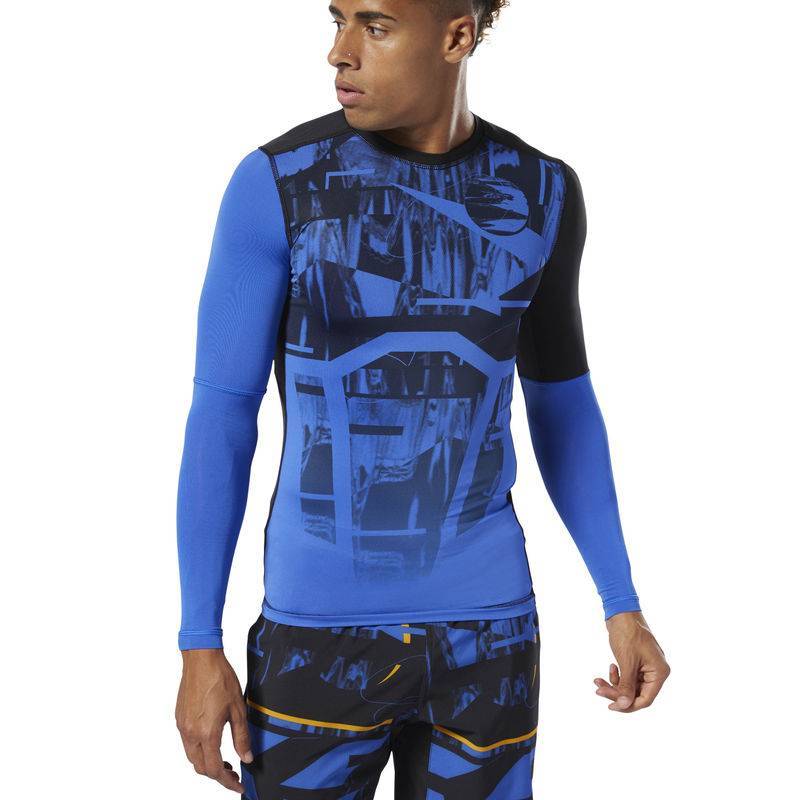 Man compression T-Shirt OST LS Tee - Printed - DU3959