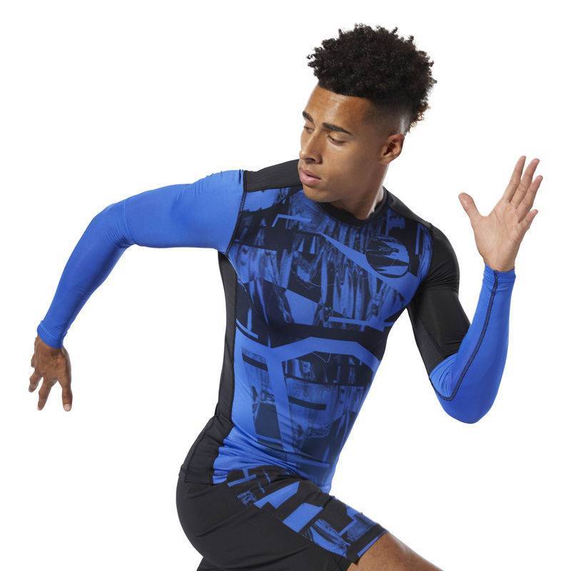 Man compression T-Shirt OST LS Tee - Printed - DU3959