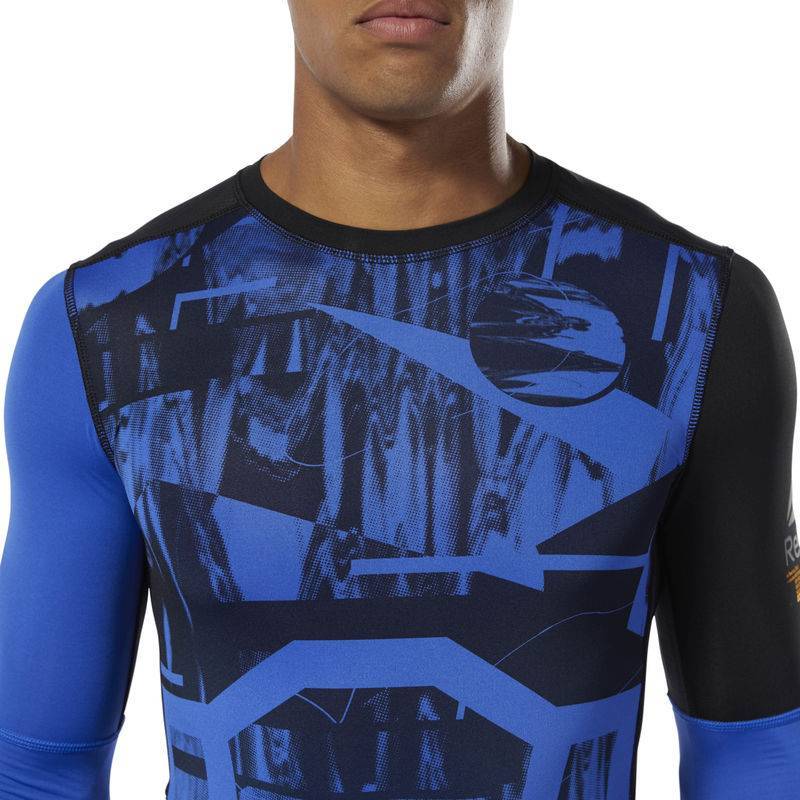 Man compression T-Shirt OST LS Tee - Printed - DU3959
