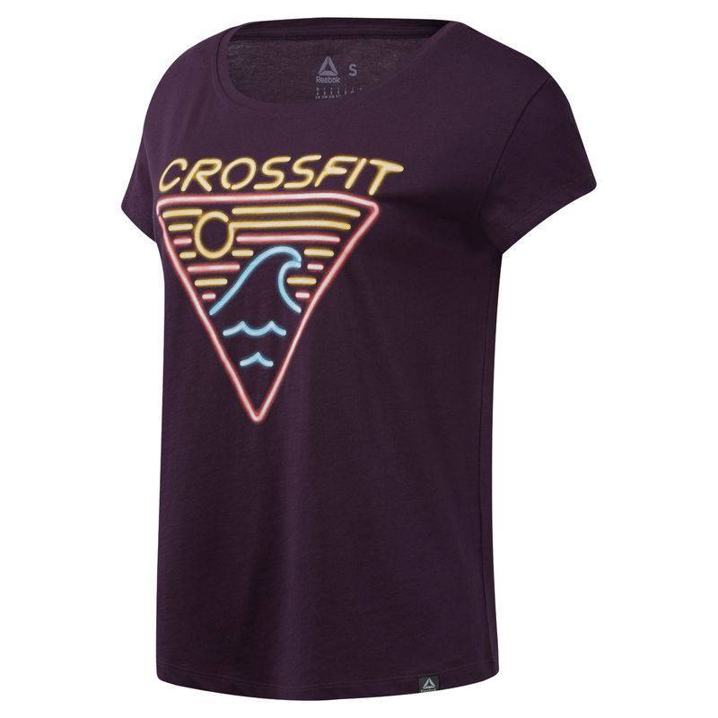 Woman T-Shirt Reebok CrossFit Neon Retro Easy Tee - DU4596