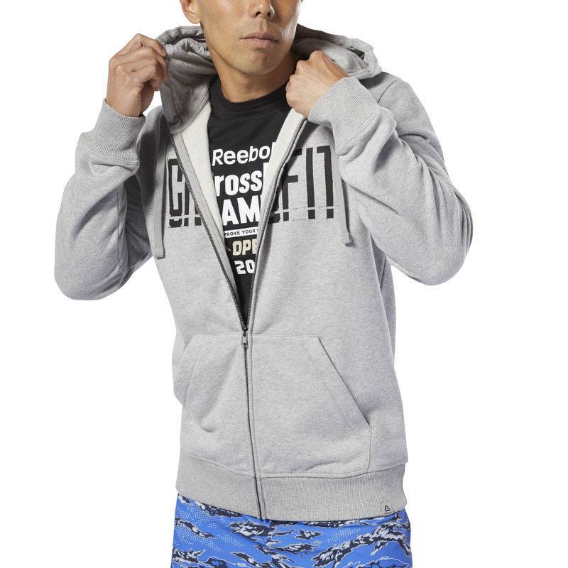 Herren Sweatshirt Reebok CrossFit Zip Hoodie - DP6207
