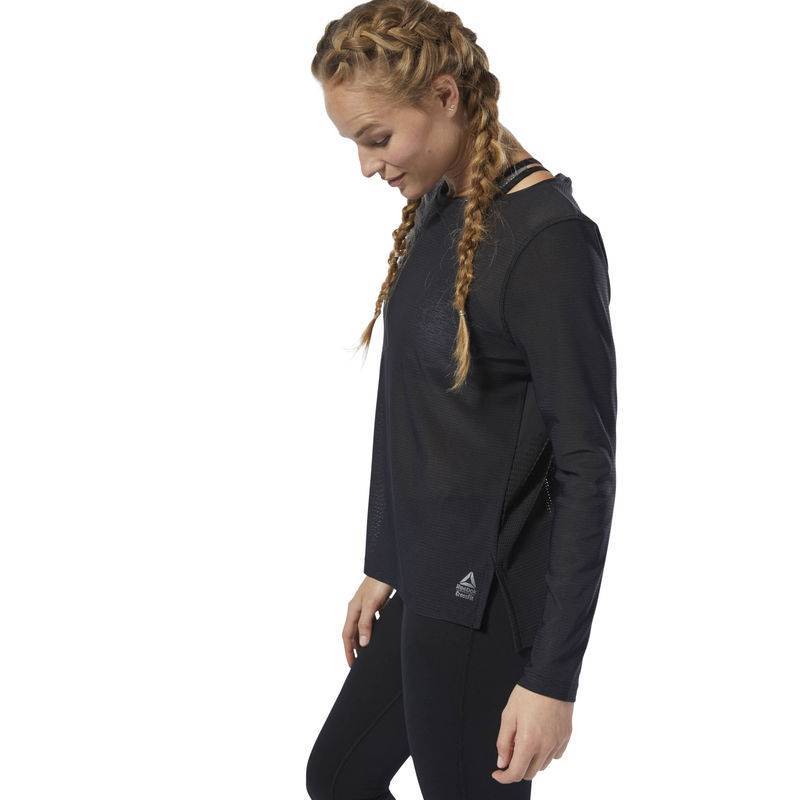 Dámské tričko Reebok CrossFit Jacquard LS Tee - DU5109