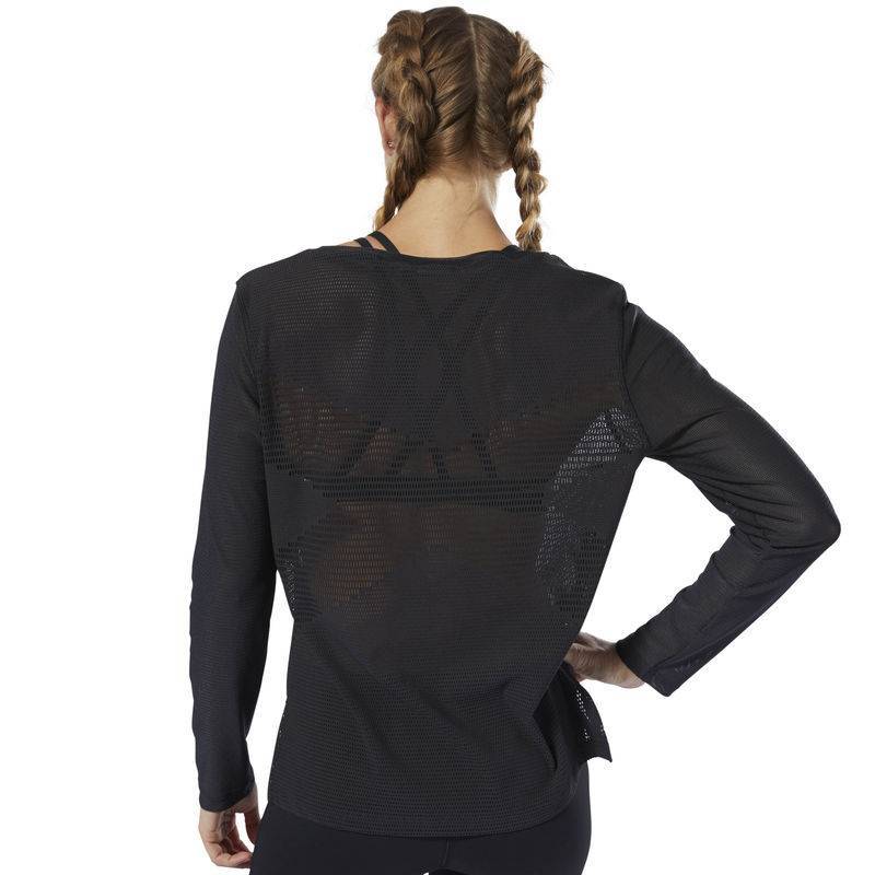 Woman T-Shirt Reebok CrossFit Jacquard LS Tee - DU5109