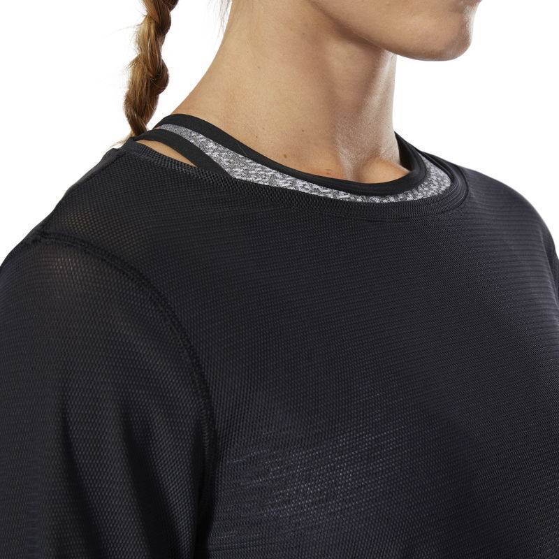 Woman T-Shirt Reebok CrossFit Jacquard LS Tee - DU5109
