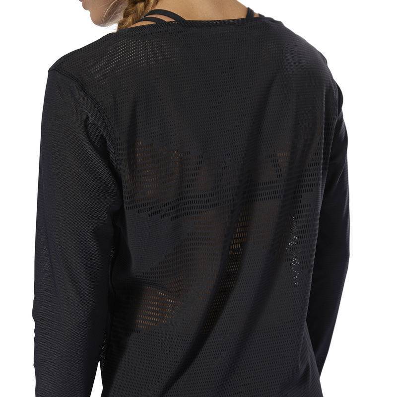 Woman T-Shirt Reebok CrossFit Jacquard LS Tee - DU5109