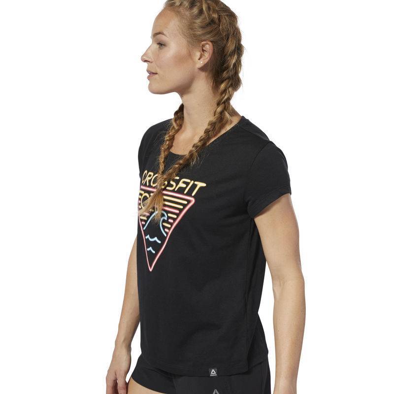 Woman T-Shirt Reebok CrossFit Neon Retro Easy Tee - DP6219