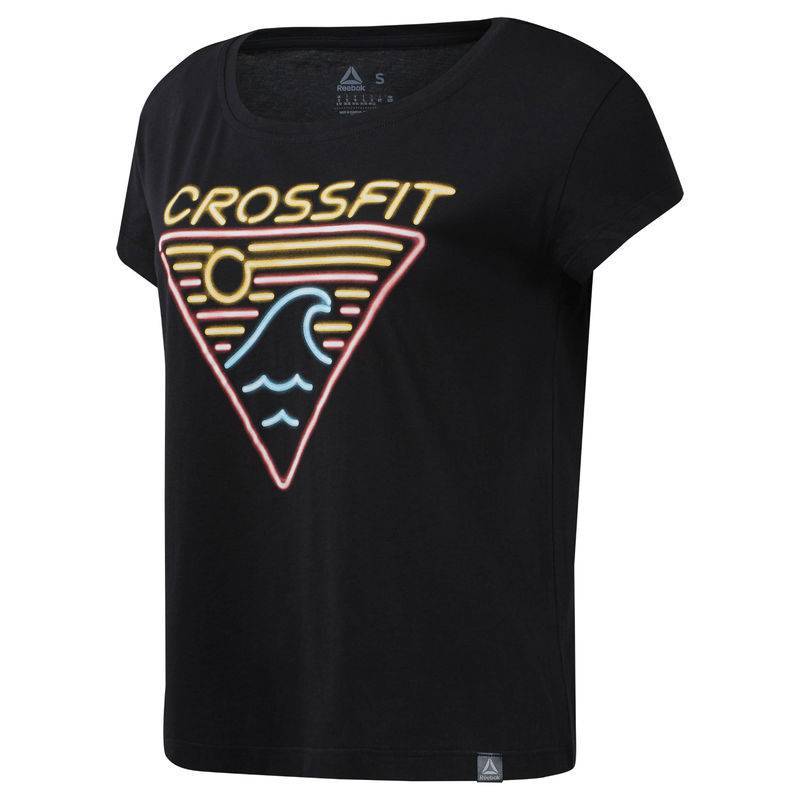 Woman T-Shirt Reebok CrossFit Neon Retro Easy Tee - DP6219