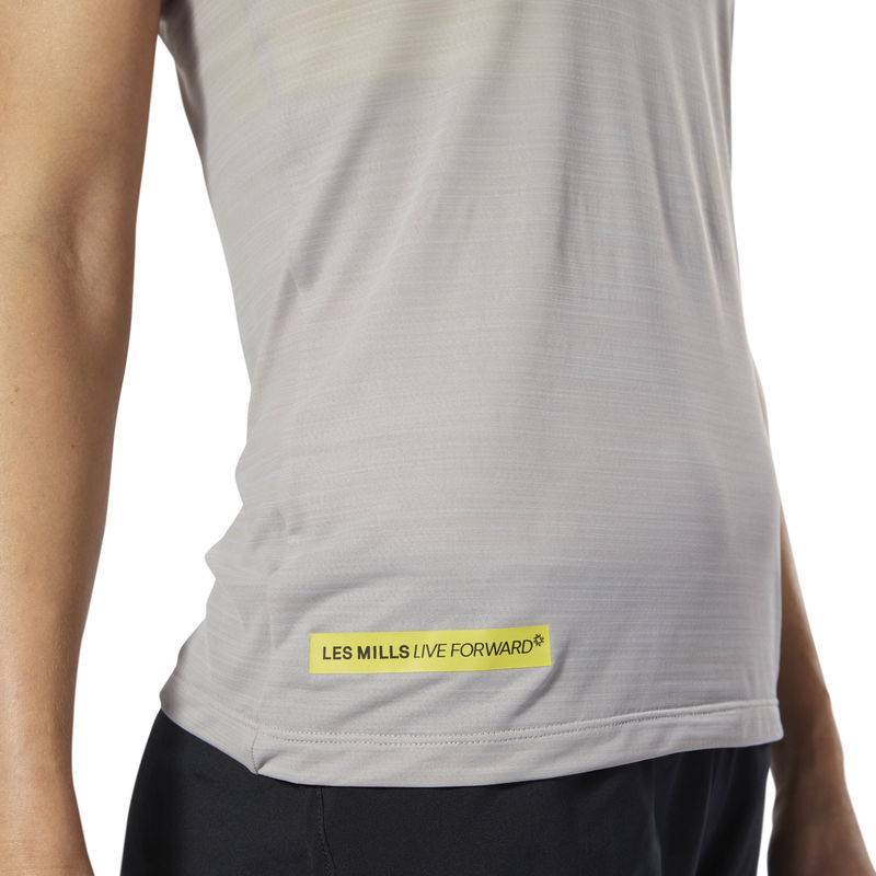 Woman top Les Mills Active Chill SLUB TANK - DV2705