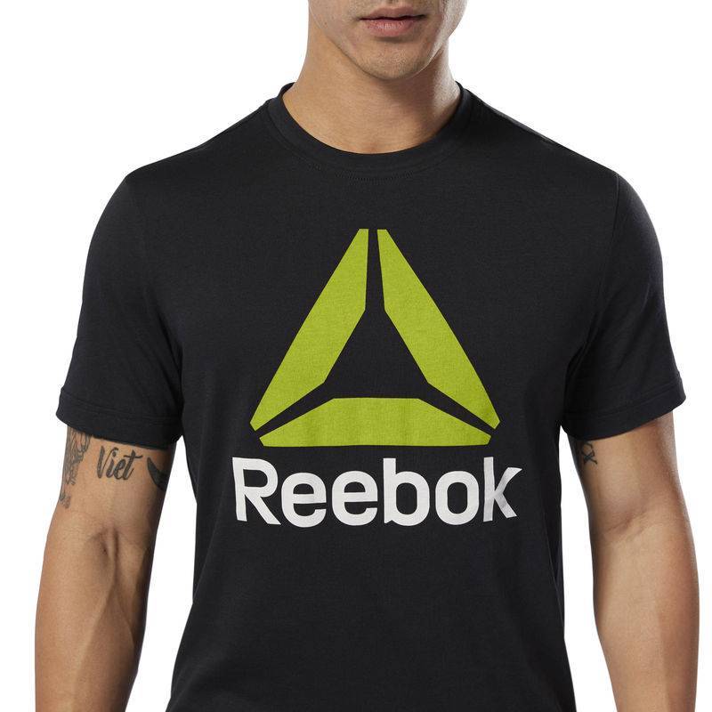 Man T-Shirt Man T-Shirt QQR- Reebok Stacked - DU4691