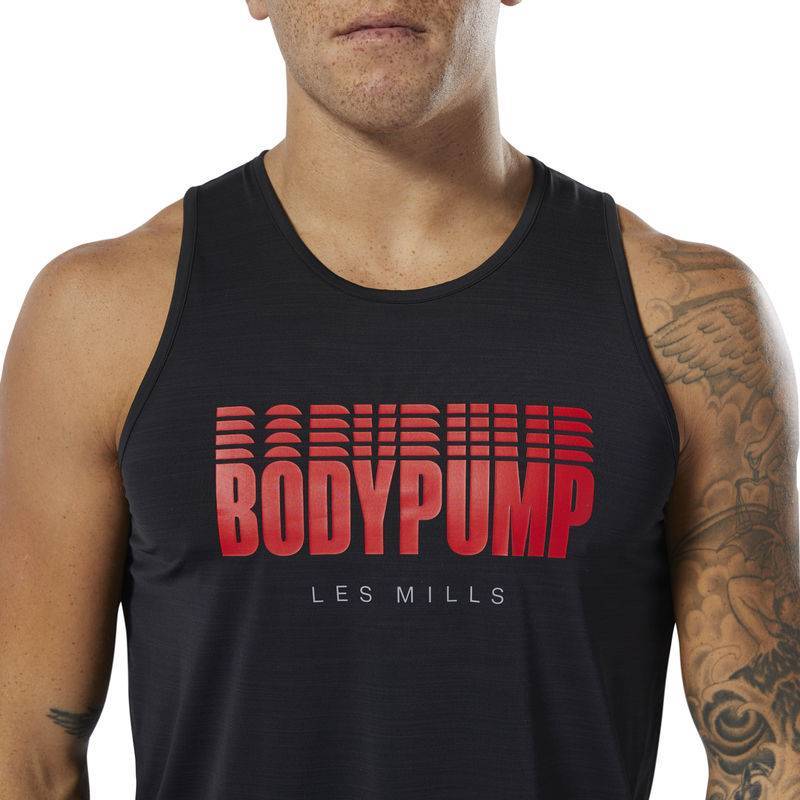 Man T-Shirt Les Mills Body Pump AC TANK - DV2690