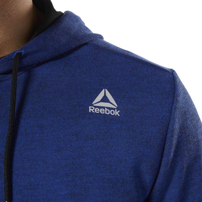 Man hoodie WOR MEL DBL KN FZ HOODIE - DU2157