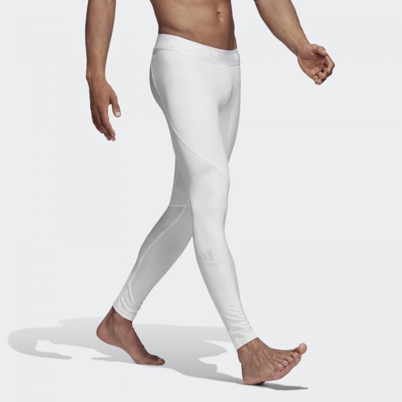 Pánské legíny Alphaskin Sport Graphic Long bílé
