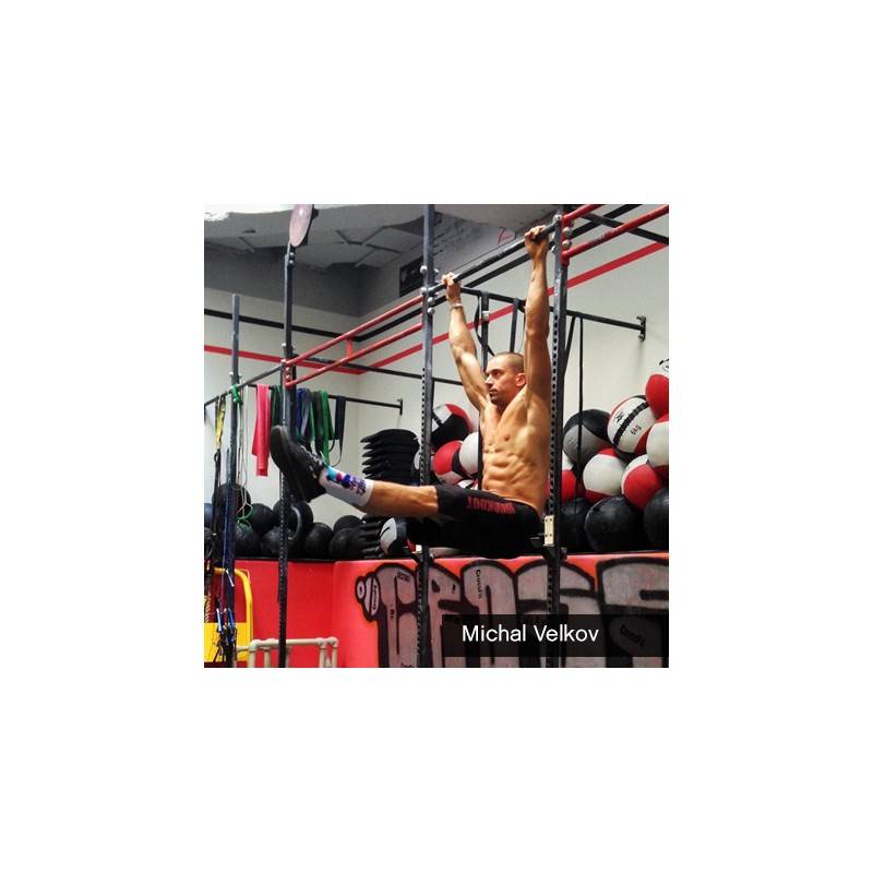 Herrenshorts WORKOUT - schwarz/rot