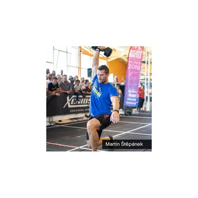 Pánské tréninkové šortky WORKOUT - černo červené