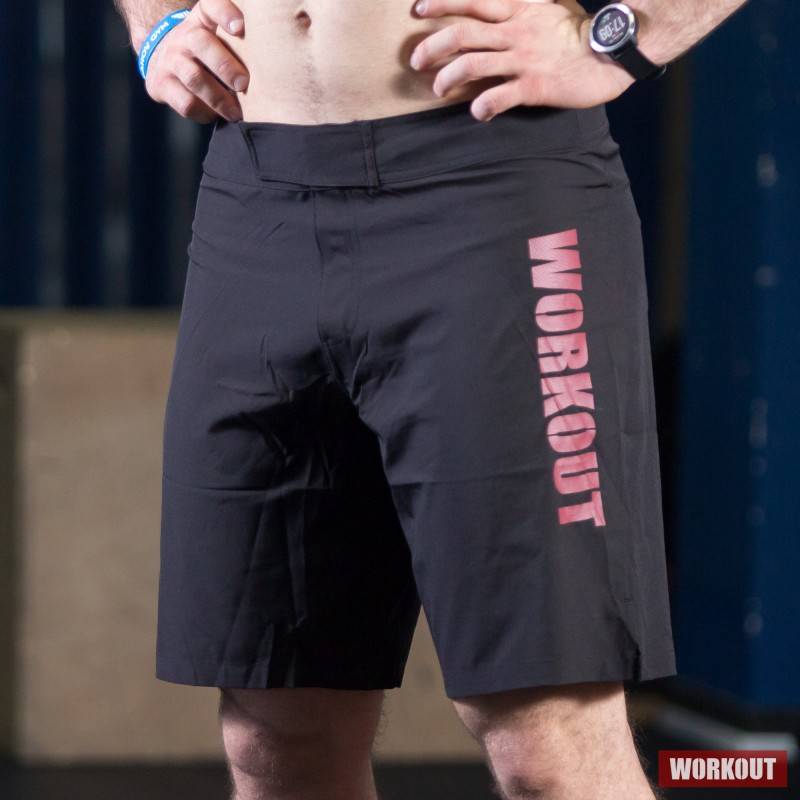 Herrenshorts WORKOUT - schwarz/rot