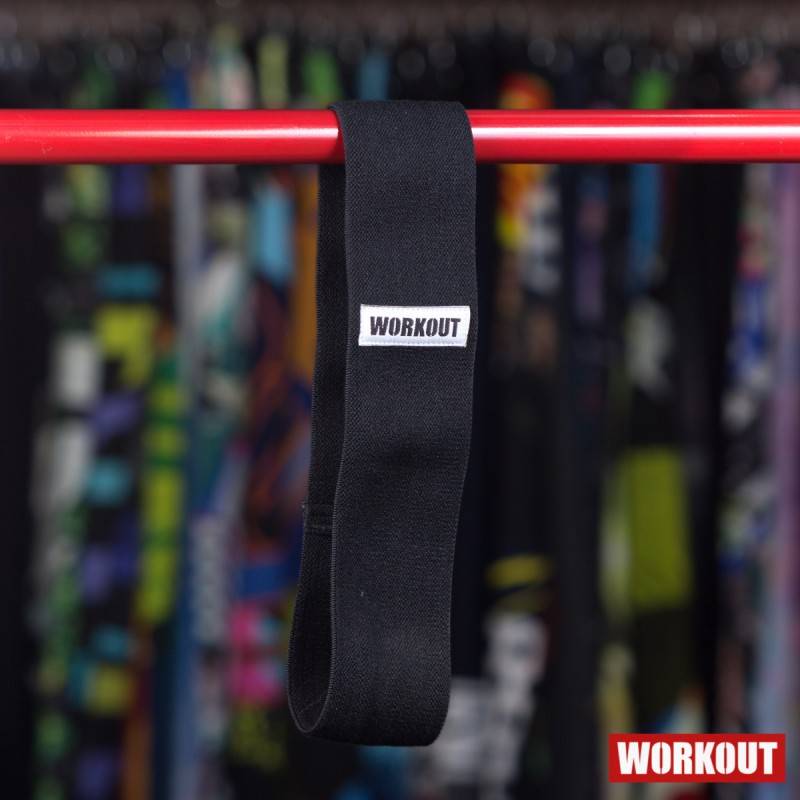 Fitness Band WORKOUT - Textil/schwarz