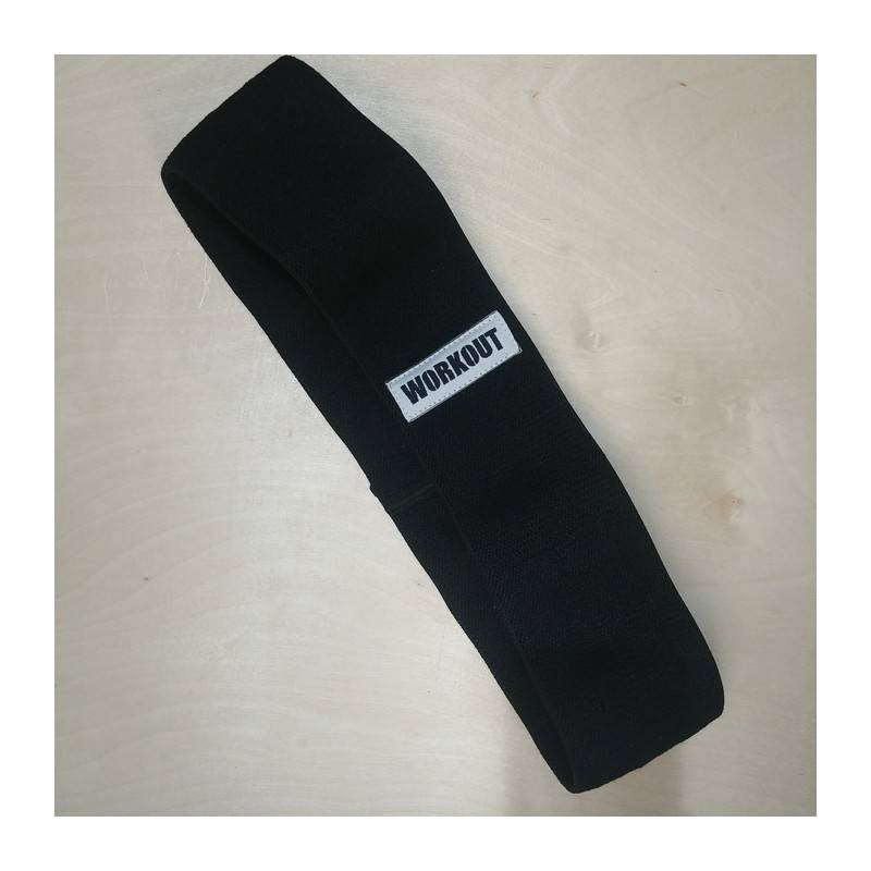 Fitness Band WORKOUT - Textil/schwarz