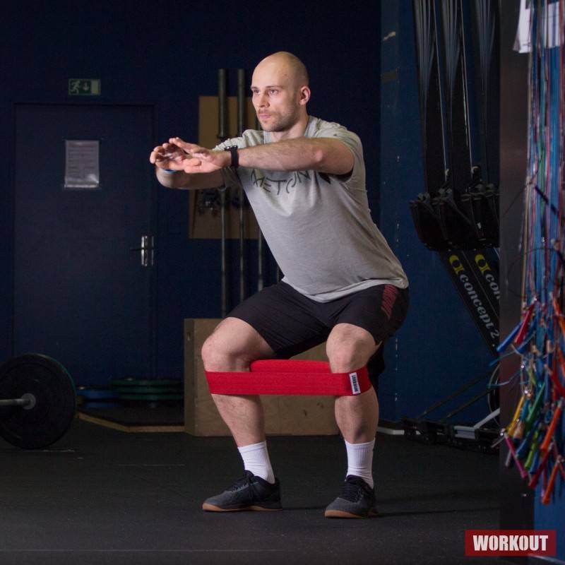 Trainingsband WORKOUT - rot