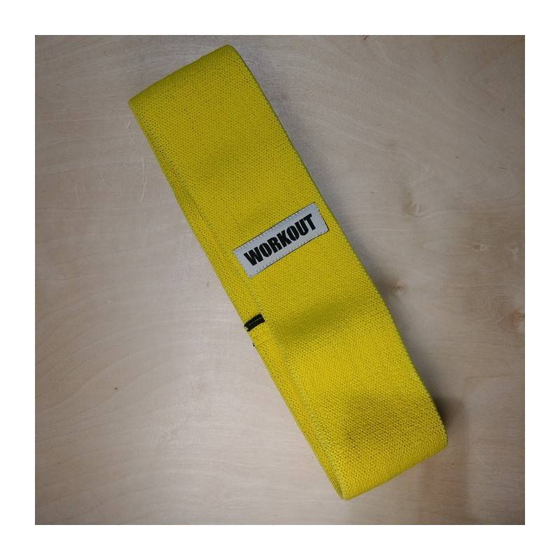 Fitness Band WORKOUT - Textil/gelb