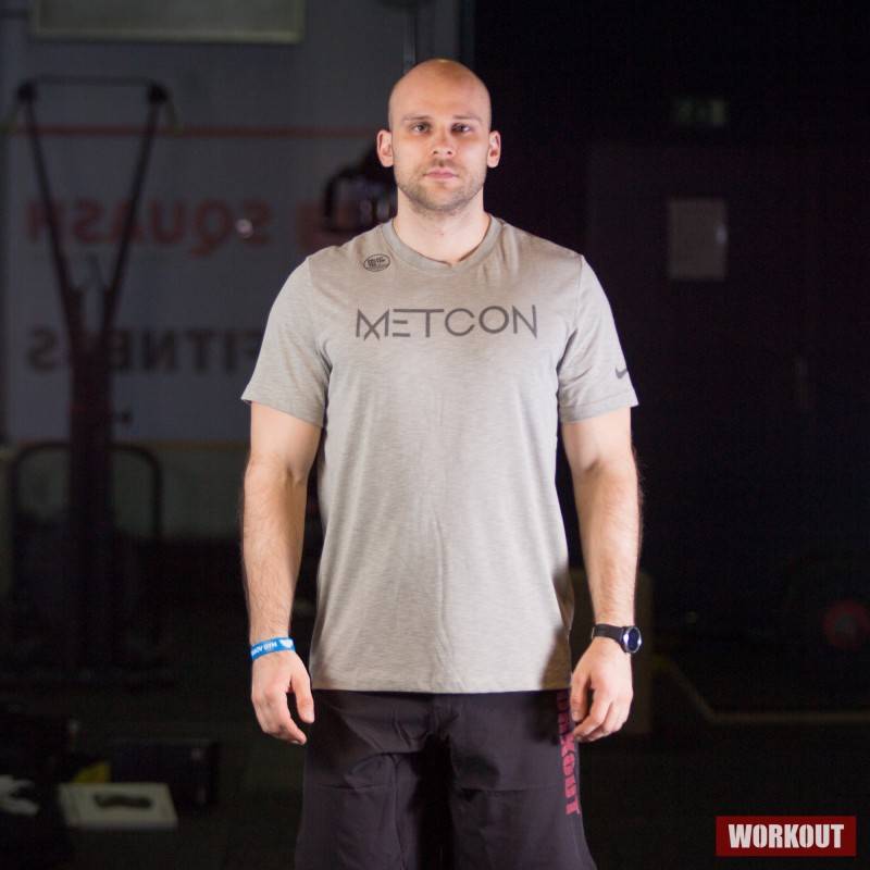 Man T-Shirt Nike Metcon - gray/green