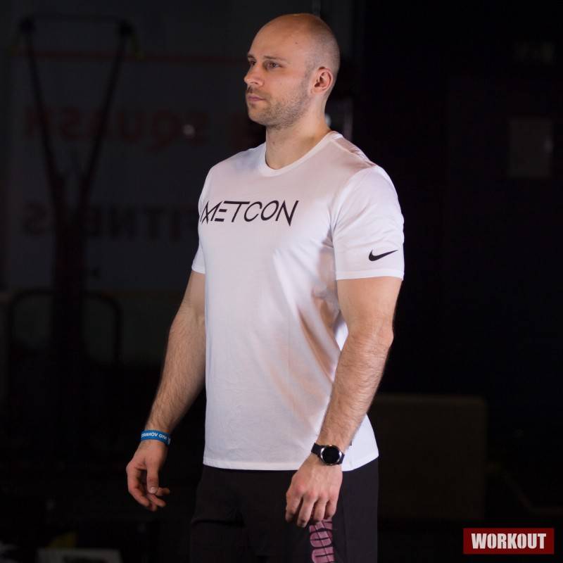 Man T-Shirt Nike Metcon - white