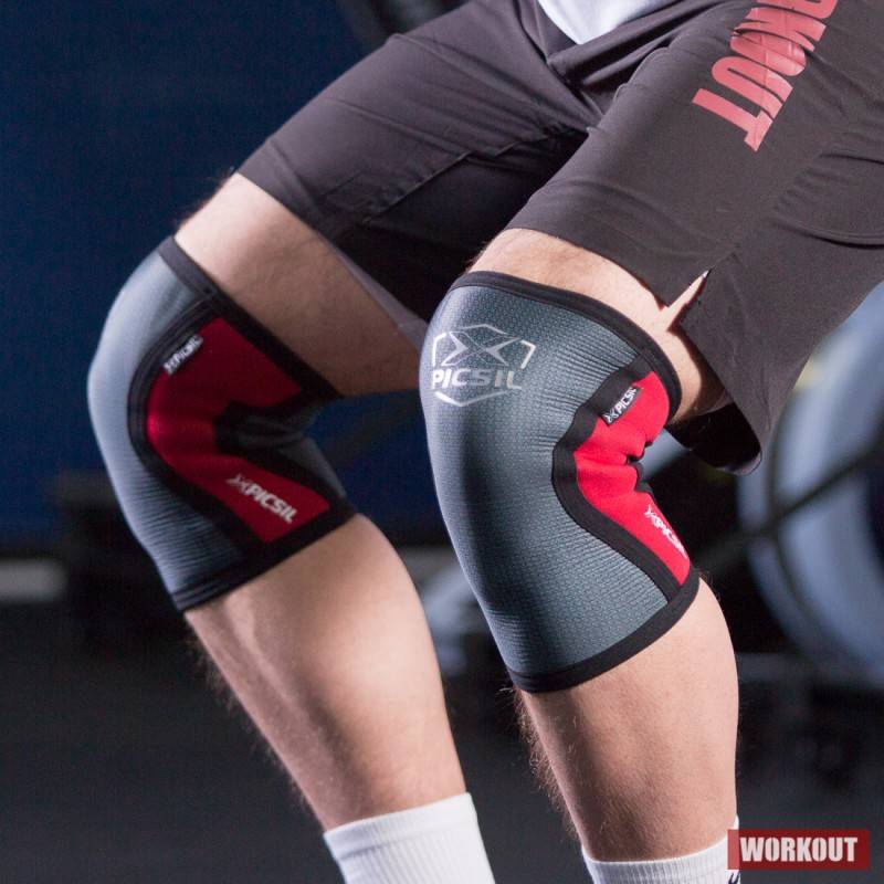 Knee support Picsil 5 mm - carbon (2 pcs)