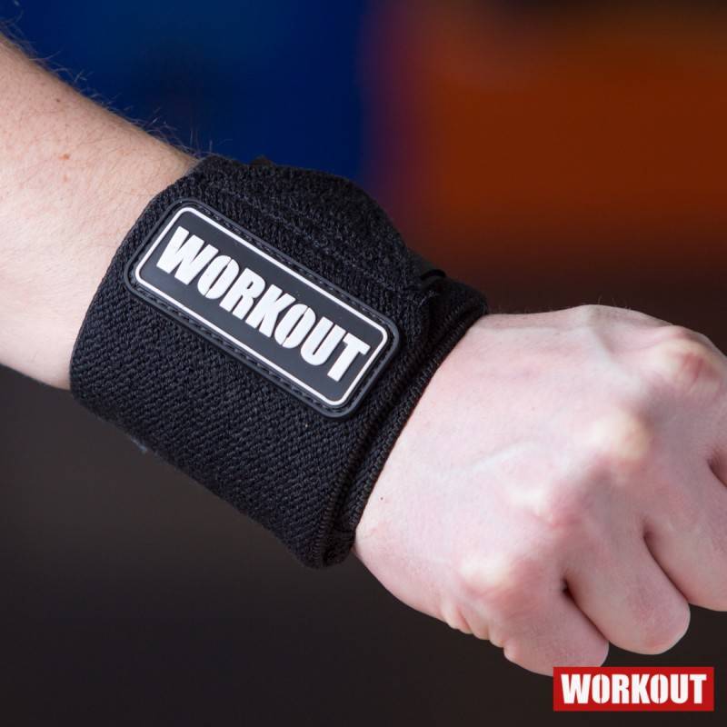 Bandáže zápěstí 30 cm WORKOUT - černý