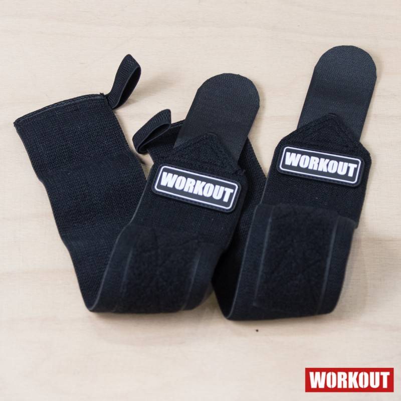 Wrist wraps 30 cm WORKOUT - black